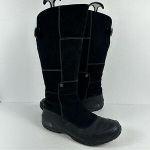 The North Face Women's Boots 10 Black Winter Tall Primaloft 200G Suede Leather